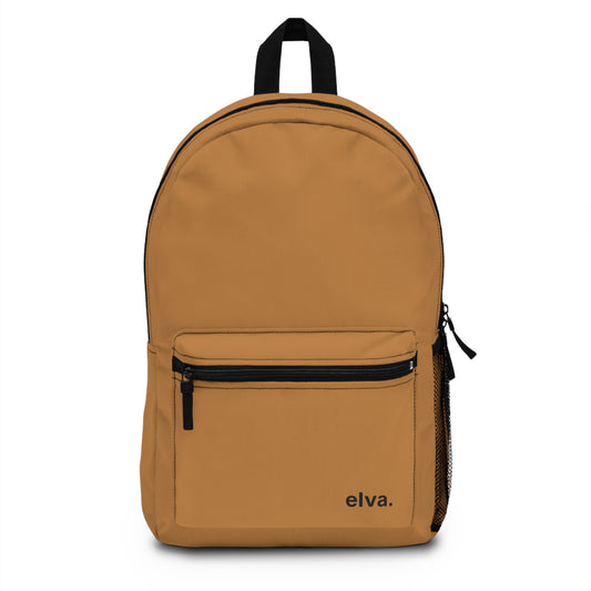 elva. Light Brown Backpack