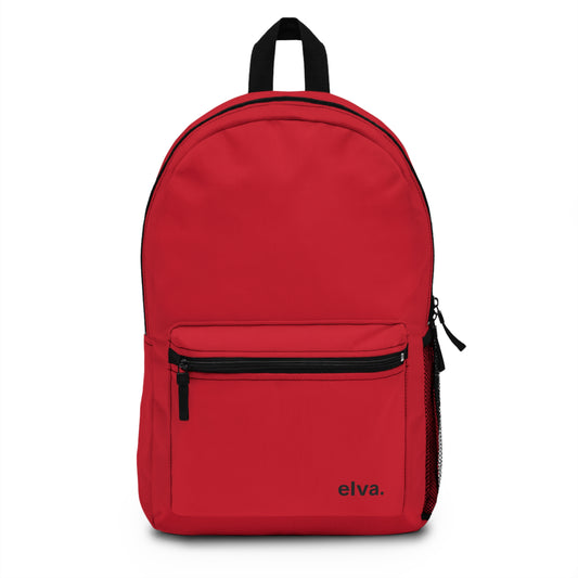 elva. Dark Red Backpack
